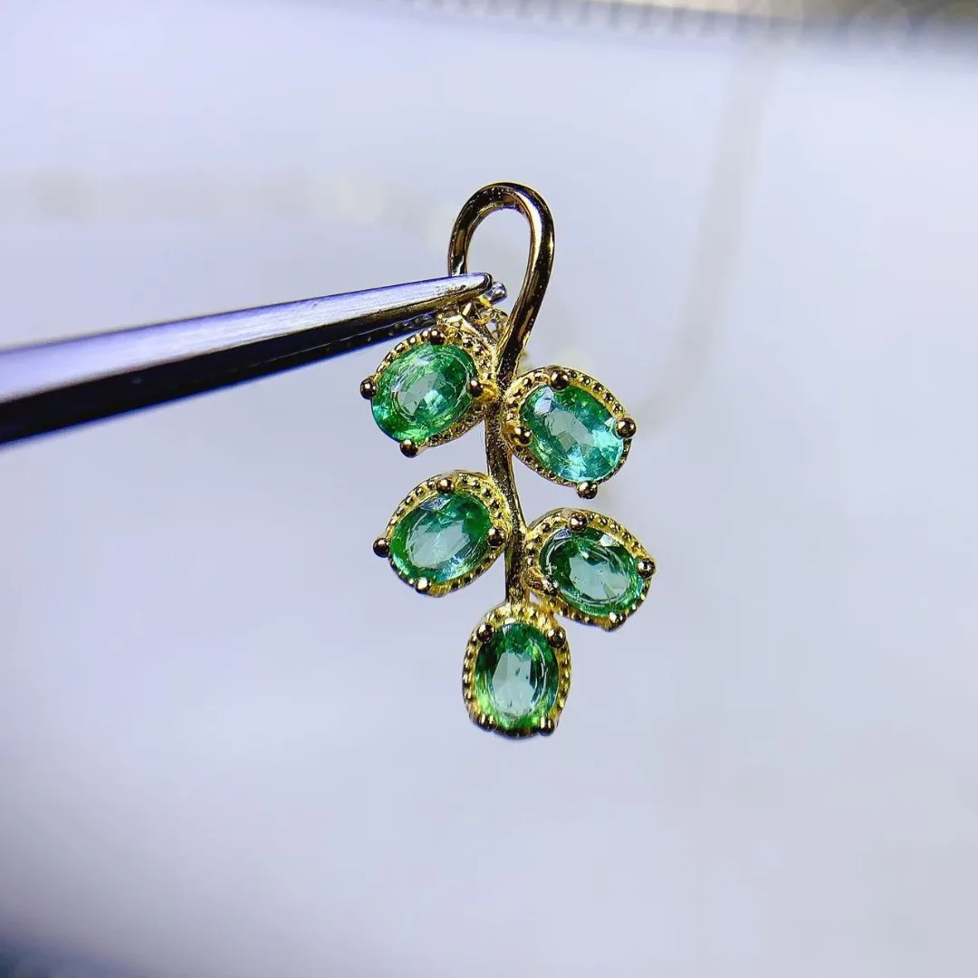 Opulent Genuine Emerald S925 S - đánh giá và giá Ethnic Fashion Design